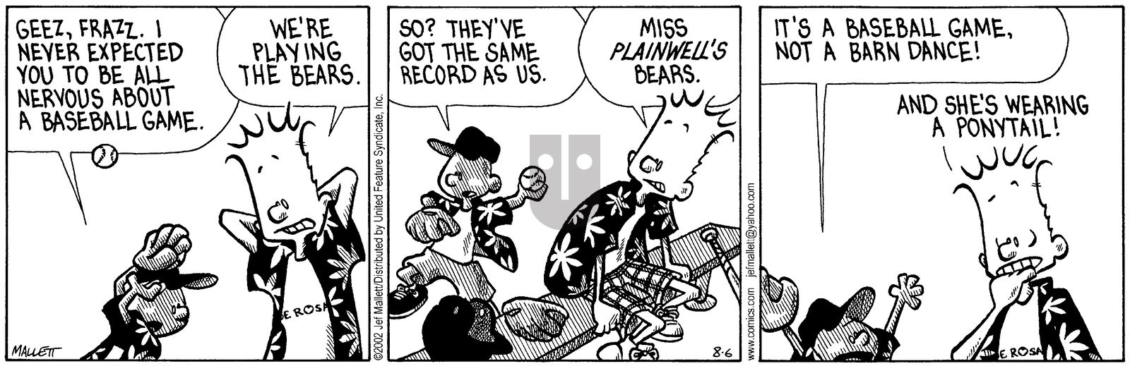 Frazz - Tuesday August 6, 2002 Comic Strip
