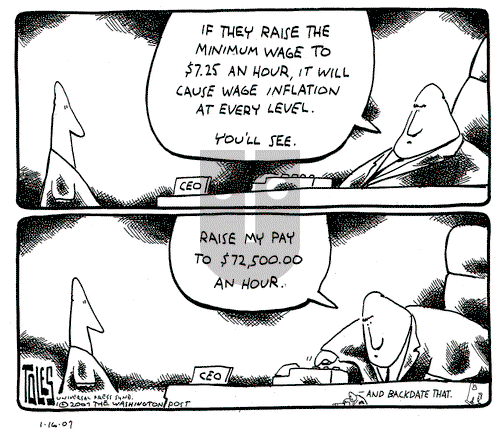 Tom Toles on Tuesday January 16, 2007 Comic Strip