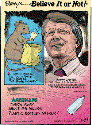 Ripley's Believe It or Not on Friday April 23, 2021 Comic Strip
