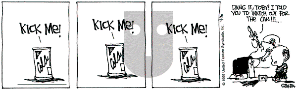 The Buckets on Saturday January 30, 1999 Comic Strip