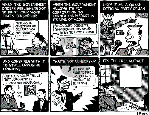 Ted Rall on Thursday March 18, 2004 Comic Strip