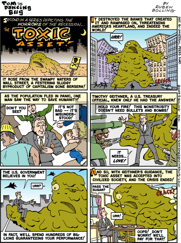Tom the Dancing Bug on Saturday April 18, 2009 Comic Strip