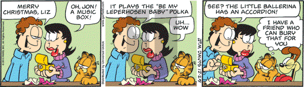 Garfield - Saturday December 25, 2010 Comic Strip