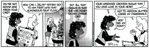 Luann on Thursday February 15, 1996 Comic Strip