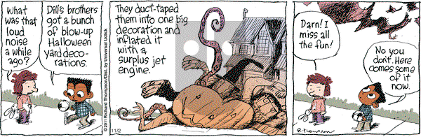 Cul de Sac on Wednesday November 2, 2011 Comic Strip
