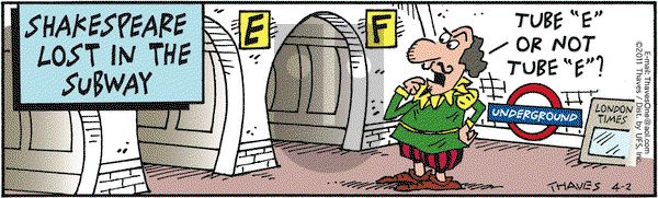 Frank and Ernest on Saturday April 2, 2011 Comic Strip