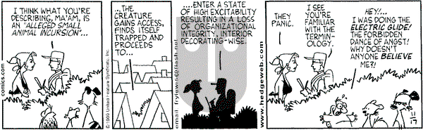 Over the Hedge on Wednesday November 17, 1999 Comic Strip