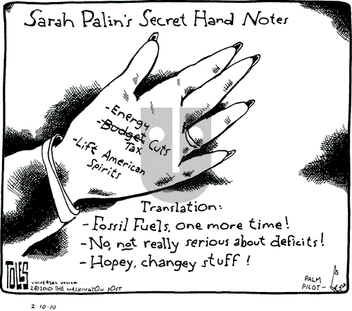 Tom Toles on Wednesday February 10, 2010 Comic Strip