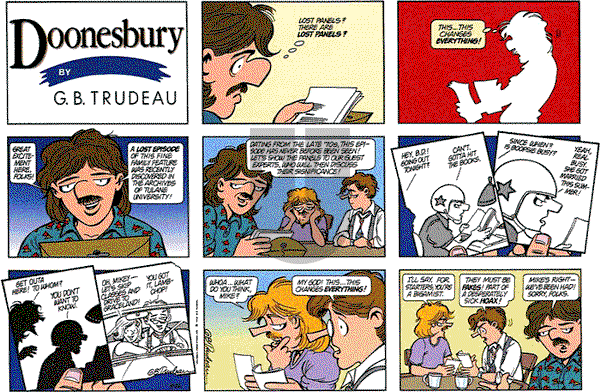 Doonesbury on Sunday August 22, 1993 Comic Strip