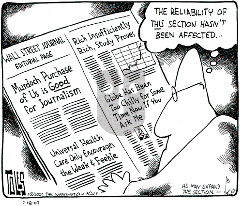 Tom Toles on Wednesday July 18, 2007 Comic Strip