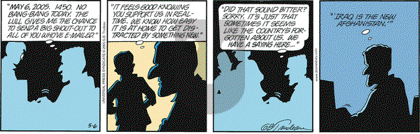Doonesbury on Friday May 6, 2005 Comic Strip