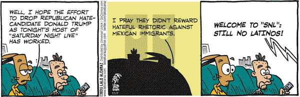 La Cucaracha on Saturday November 7, 2015 Comic Strip