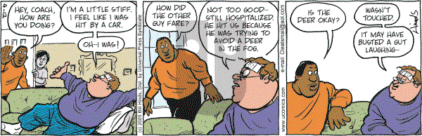 Cleats - Tuesday April 12, 2005 Comic Strip