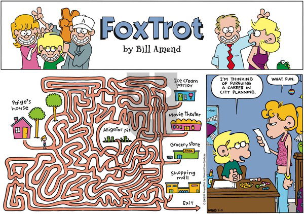 FoxTrot on Sunday July 7, 2002 Comic Strip