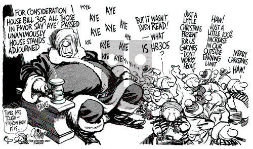 Pat Oliphant on Wednesday December 16, 1981 Comic Strip