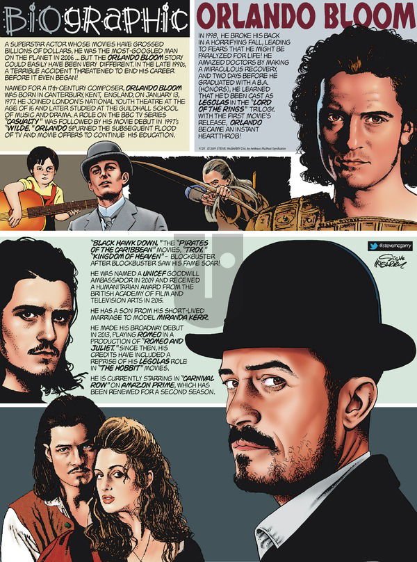 Biographic on Sunday September 29, 2019 Comic Strip