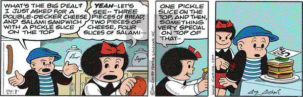 Nancy on Saturday January 9, 2010 Comic Strip