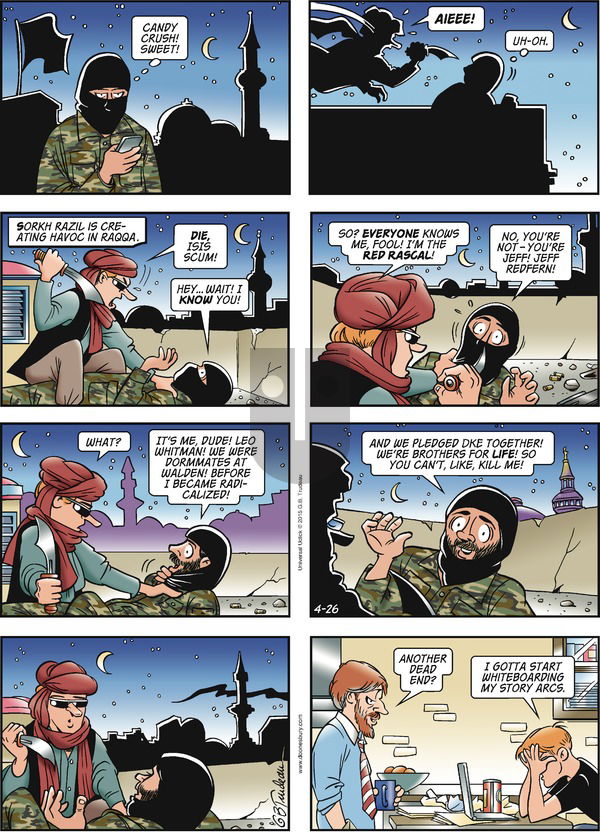 Doonesbury on Sunday April 26, 2015 Comic Strip