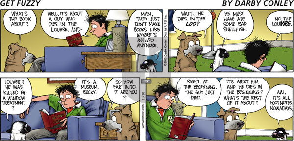 Get Fuzzy on Sunday November 30, 2003 Comic Strip