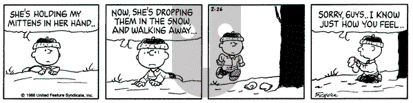 Peanuts on Friday February 26, 1988 Comic Strip