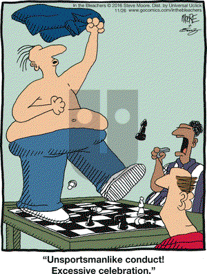 In the Bleachers on Saturday November 26, 2016 Comic Strip