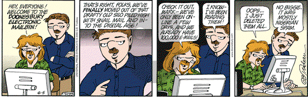 Doonesbury on Monday June 5, 2006 Comic Strip