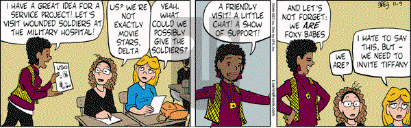 Luann on Monday November 9, 2009 Comic Strip