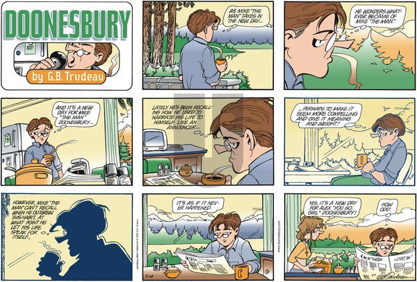 Doonesbury on Sunday July 14, 2002 Comic Strip
