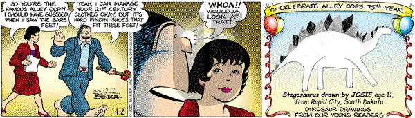 Alley Oop on Thursday April 2, 2009 Comic Strip