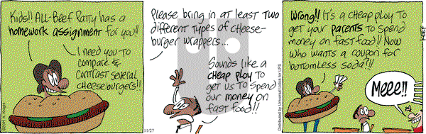 The Knight Life on Thursday November 27, 2014 Comic Strip