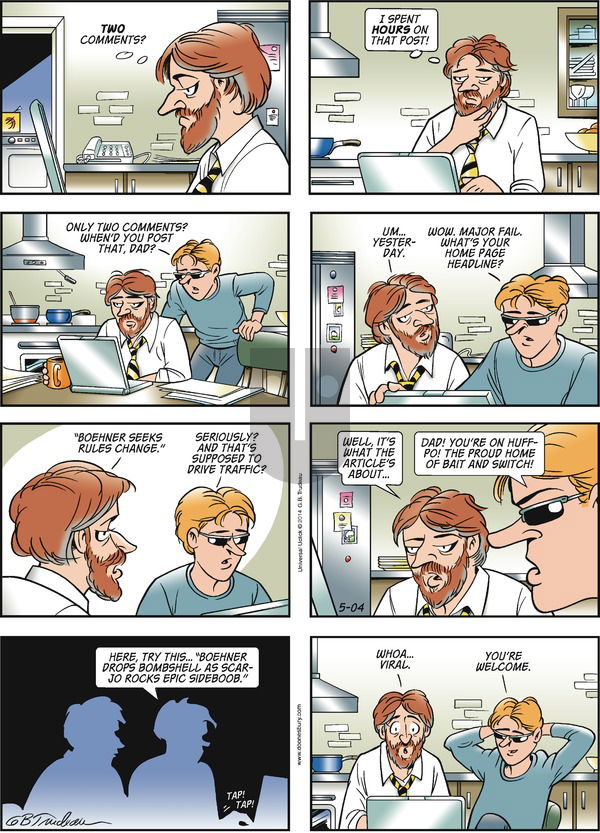 Doonesbury on Sunday May 4, 2014 Comic Strip