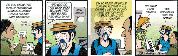 Doonesbury on Friday April 5, 2013 Comic Strip