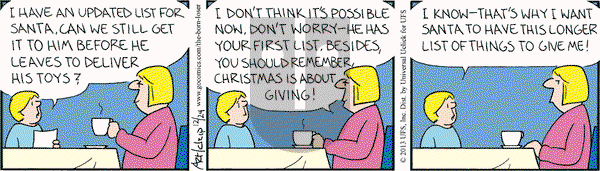 The Born Loser on Tuesday December 24, 2013 Comic Strip