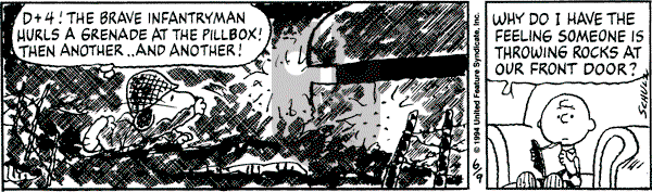 Peanuts - Thursday June 9, 1994 Comic Strip
