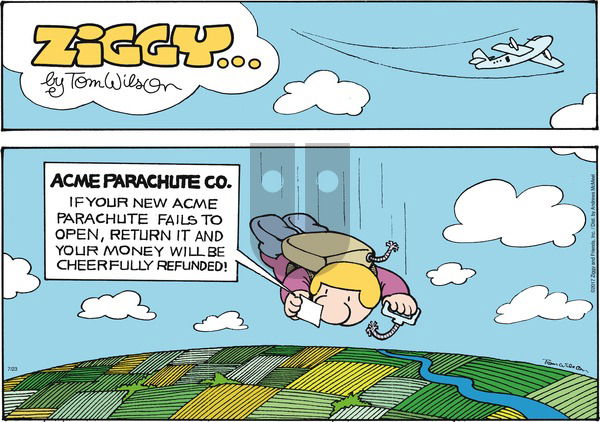 Ziggy on Sunday July 23, 2017 Comic Strip