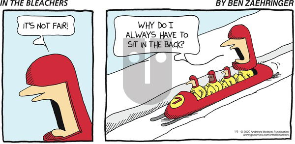 In the Bleachers on Sunday January 5, 2020 Comic Strip