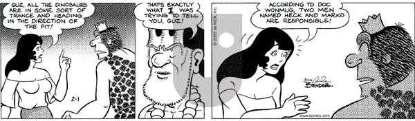 Alley Oop on Tuesday February 1, 2005 Comic Strip