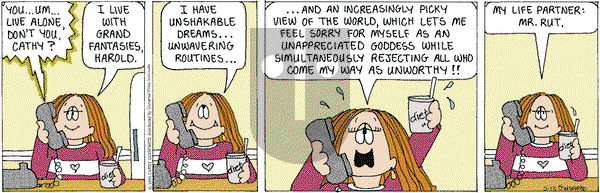 Cathy Classics on Wednesday September 29, 1999 Comic Strip