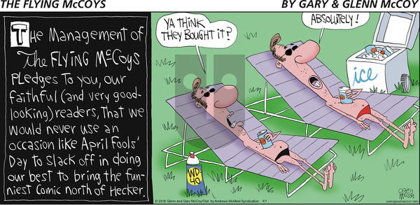 The Flying McCoys on Sunday April 1, 2018 Comic Strip