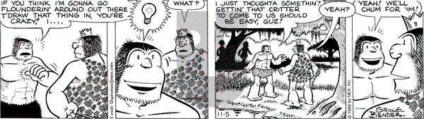 Alley Oop on Thursday November 5, 1998 Comic Strip