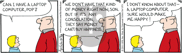 The Born Loser on Monday November 28, 2011 Comic Strip