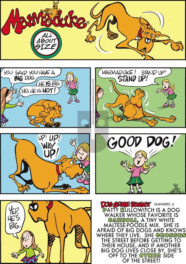 Marmaduke on Sunday March 25, 2018 Comic Strip