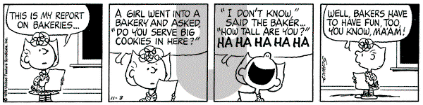Peanuts on Friday November 3, 1978 Comic Strip