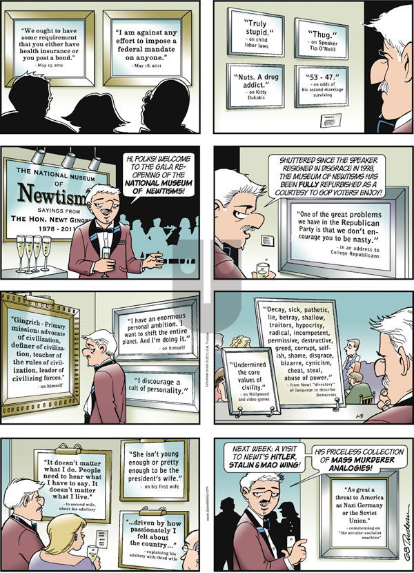 Doonesbury on Sunday January 15, 2012 Comic Strip