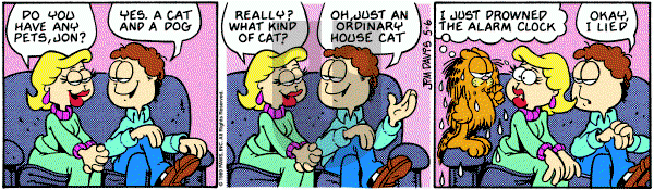 Garfield on Saturday May 6, 1989 Comic Strip