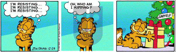 Garfield on Wednesday December 23, 1998 Comic Strip