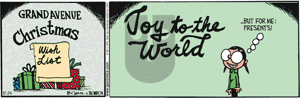 Grand Avenue on Saturday December 24, 2011 Comic Strip