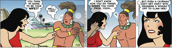 Alley Oop on Monday July 23, 2012 Comic Strip