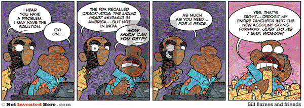 Not Invented Here - Thursday April 1, 2021 Comic Strip