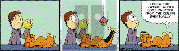 Garfield - Saturday July 5, 2014 Comic Strip